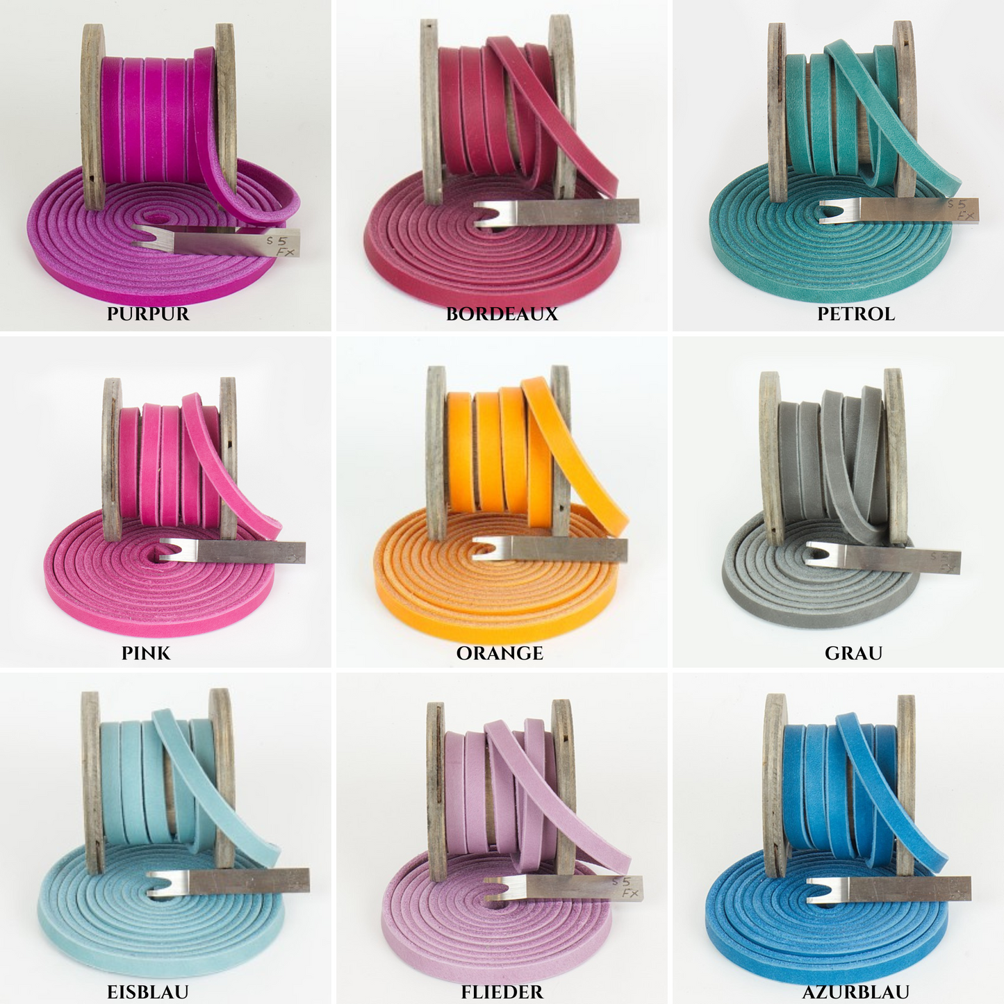 KONFIGURATOR - La Petite Chérie Hundehalsband aus Leder und Paracord für kleine Hunde