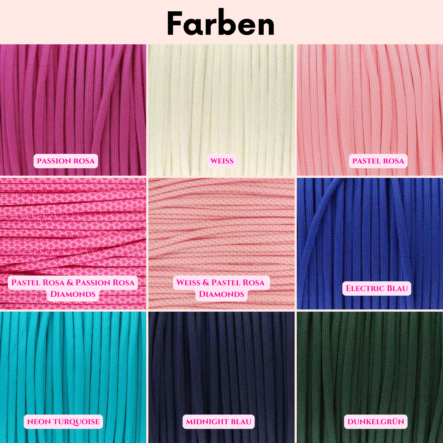 Design Your Own - Gestalte eine individuelle Hundeleine in deinen 4 Lieblingsfarben