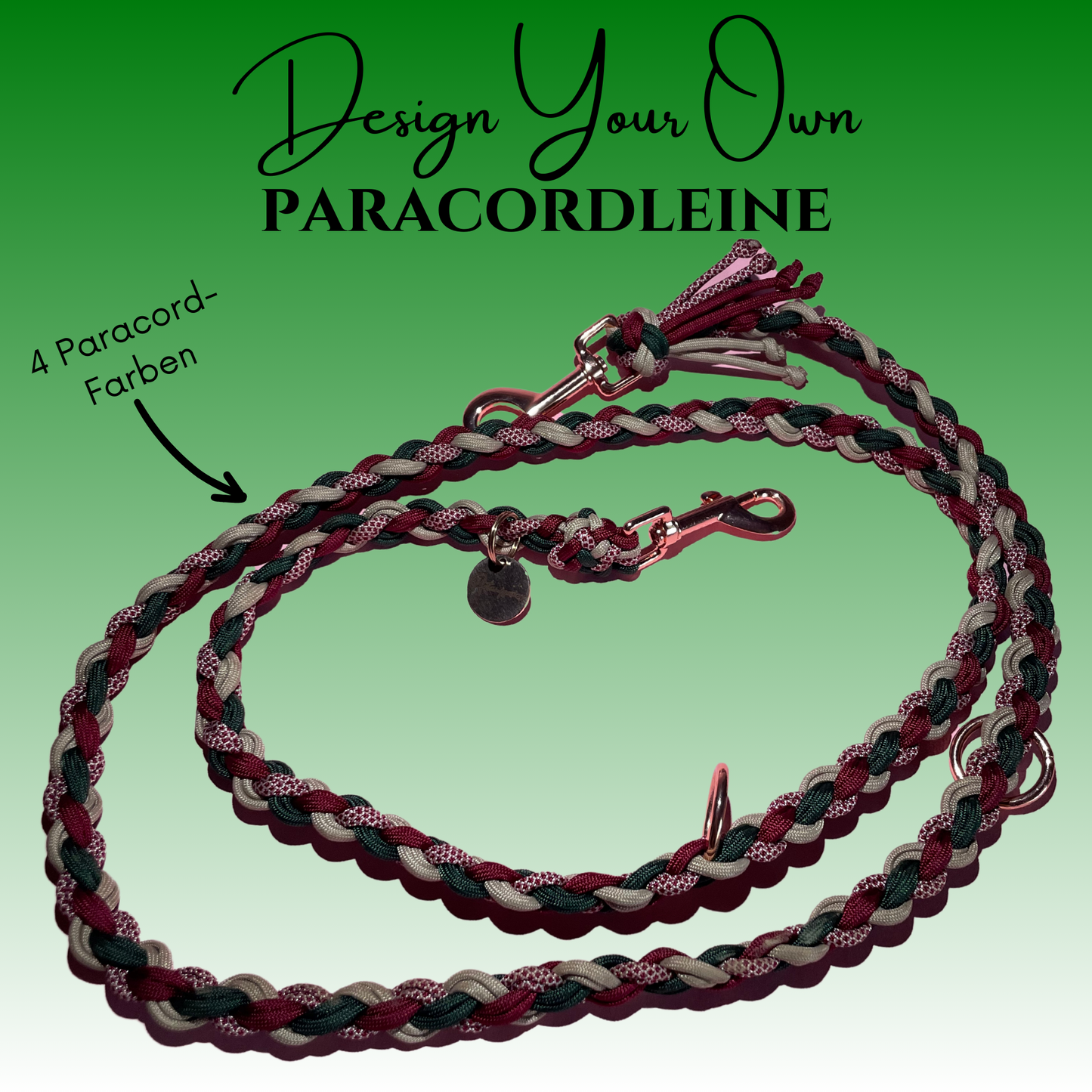 Design Your Own - Gestalte eine individuelle Hundeleine in deinen 4 Lieblingsfarben
